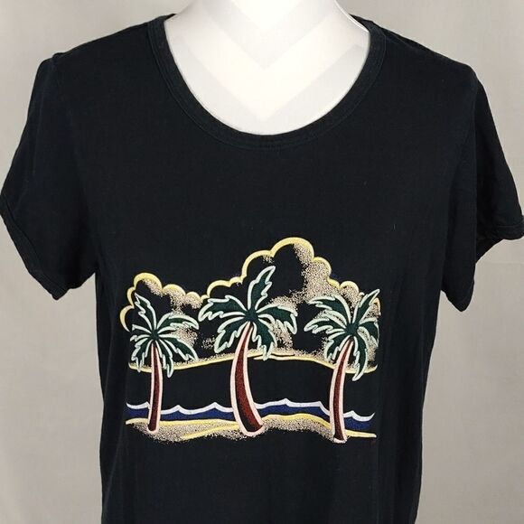Katz Black Palm Tree T-shirt Dress - Picture 2 of 7